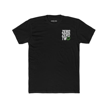 ZeroZeroTwo - Black Crew Tee (left chest)